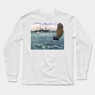 The "Kearsarge" at Boulogne 1864 art Long Sleeve T-Shirt